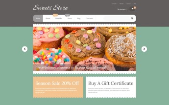 WooCommerce Theme namens "Yummy Sweets" #55592