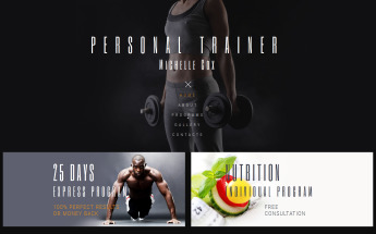 Responzivní Moto CMS 3 šablona na téma Fitness #55643