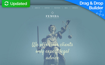 Tema Moto CMS 3 Responsive #55641 per Un Sito di Studio Legale