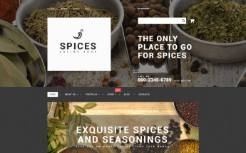 WooCommerce Theme namens "Spice Shop" #55606