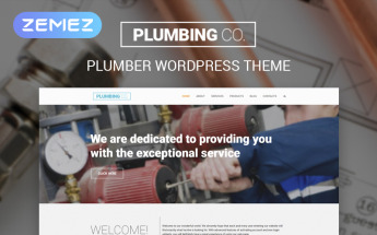 Tema De WordPress "Plumbing Co" #55759