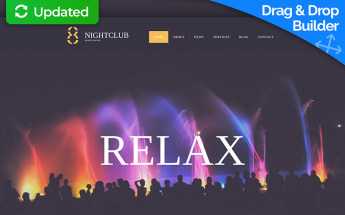 Night Club Responsive Moto CMS 3 Template