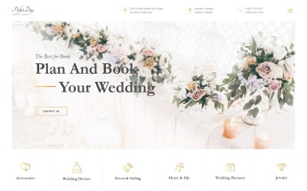 Responzivní Šablona webových stránek "Perfect Day - Wedding Planning Multipage HTML" #55805