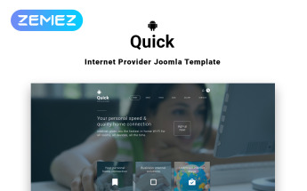 Szablon Joomla Quick - Hosting Multipage Creative #55963