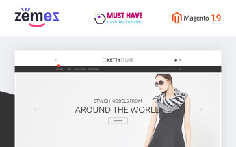 Tema Magento "Ketty Store" #55943