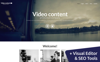 Video Content - Production Company Moto CMS 3 Template