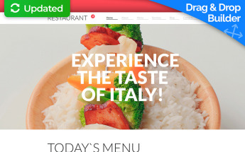 Cafe and Restaurant Responsive Moto CMS 3 Template