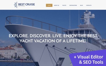 Luxury Yachting Moto CMS 3 Template