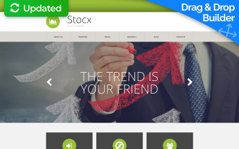 Responsive Moto CMS 3 Template over Investeringsmaatschappij №56053