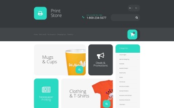 Printing Services OpenCart Template