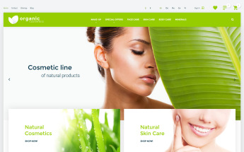 Responsivt Organic cosmetics - responsive PrestaShop-tema #57540