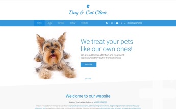 "Dog Cat Clinic" modèle web adaptatif #57690