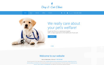 Plantilla Web "Dog Cat Clinic" #57690