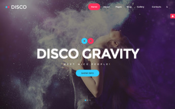 Disco Gravity Joomla sablon 57740