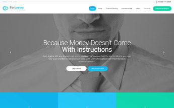 Responsivt Fin Vertex WordPress-tema #57758