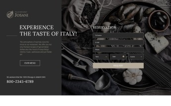 Responzivní Šablona mikrostránek na téma Italská Restaurace #57854