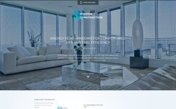 Responzivní Šablona mikrostránek "Window Construction - Windows & Doors HTML Bootstrap" #57808