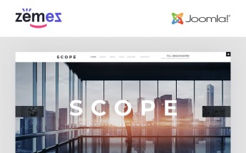 Responzivní Joomla šablona "Scope - Investment Company Responsive" #57913