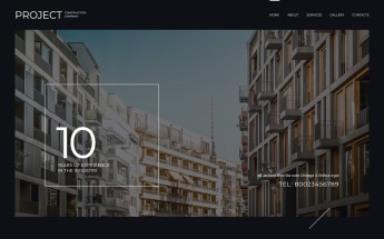 Responzivní Šablona webových stránek "Project Construction Company" #57947