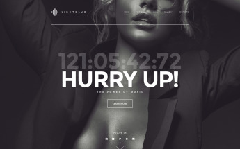 Reszponzív Night Club Weboldal sablon 57973