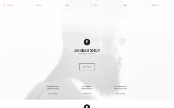 "Barber Shop" modèle web adaptatif #58087