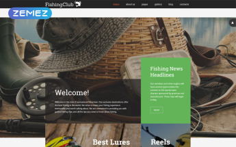 Fishing Responsive Joomla Template