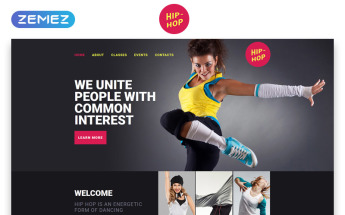 Hip-Hop - Dance Studio Creative HTML Landing Page Template