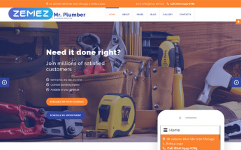 Mr. Plumber Joomla Template