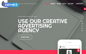 Plantilla Joomla "Advertising Agency" #58032