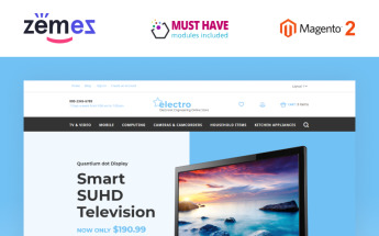 Reszponzív Electro - Electronic Engineering Store Magento sablon 58050