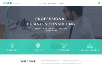 Tema De WordPress Responsive para Sitio de Negocio y Servicios #58090