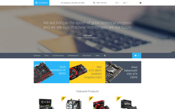 Hardware OpenCart Template
