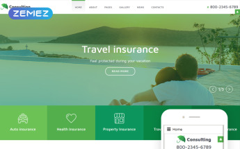 Plantilla Joomla "InsuranceCo" #58111
