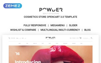 Cosmetics Store Responsive OpenCart Template