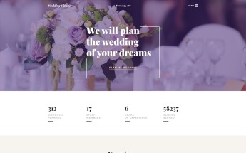 Plantilla Web Responsive para Sitio de Tienda de Artículos para Boda #58268