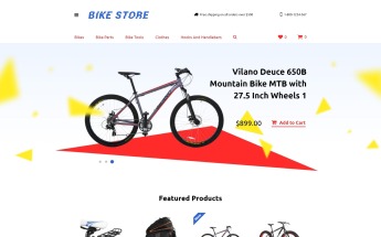 Responzivní OpenCart šablona na téma Cyklistika #58232