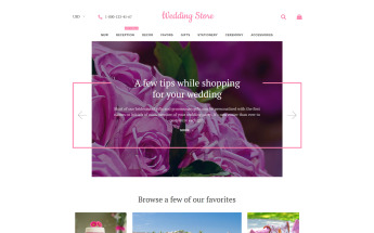 Shopify Theme namens "Wedding Store" #58236