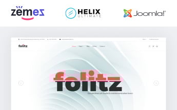 Folitz - Art Studio Minimalistic Template Joomla №58303