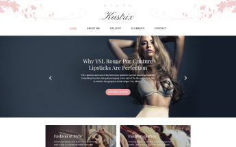 "Kustrix - Blog-revue de Mode" thème WordPress adaptatif #58389