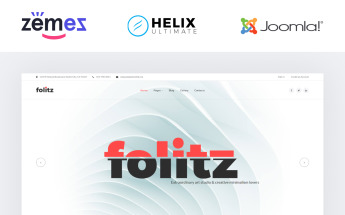 Plantilla Joomla "Folitz - Art Studio Minimalistic" #58303