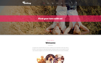 Responzivní Joomla šablona "Dating" #58364