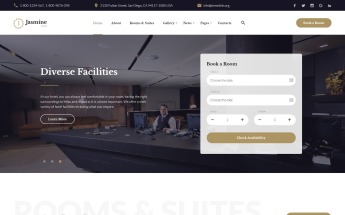 Responzivní Šablona webových stránek "Jasmine - Hotel Classic Multipage HTML5" #58330