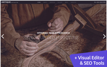 Antique Restoration Services Moto CMS 3 Template