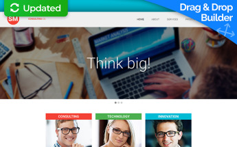 Consulting Responsive Moto CMS 3 Template