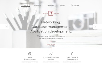 "Effective IT Solutions" - адаптивний WordPress шаблон №58454