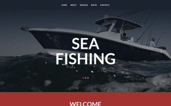Plantilla Moto CMS 3 Responsive para Sitio de Pesca #58427