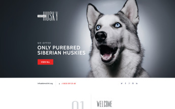 Responzivní Šablona mikrostránek "Canine" #58457