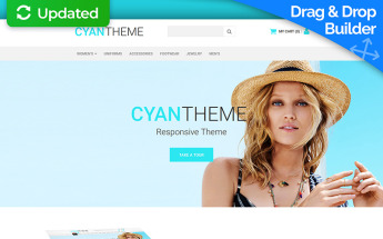Tema MotoCMS E-commerce Responsive #58485 per Un Sito di Fashion Store