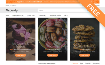 Ms.Candy - Sweet Shop Modern OpenCart Template