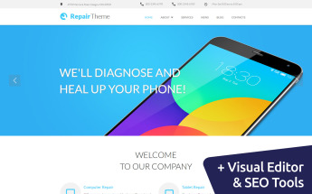 Repair Theme - Mobile Service Moto CMS 3 Template